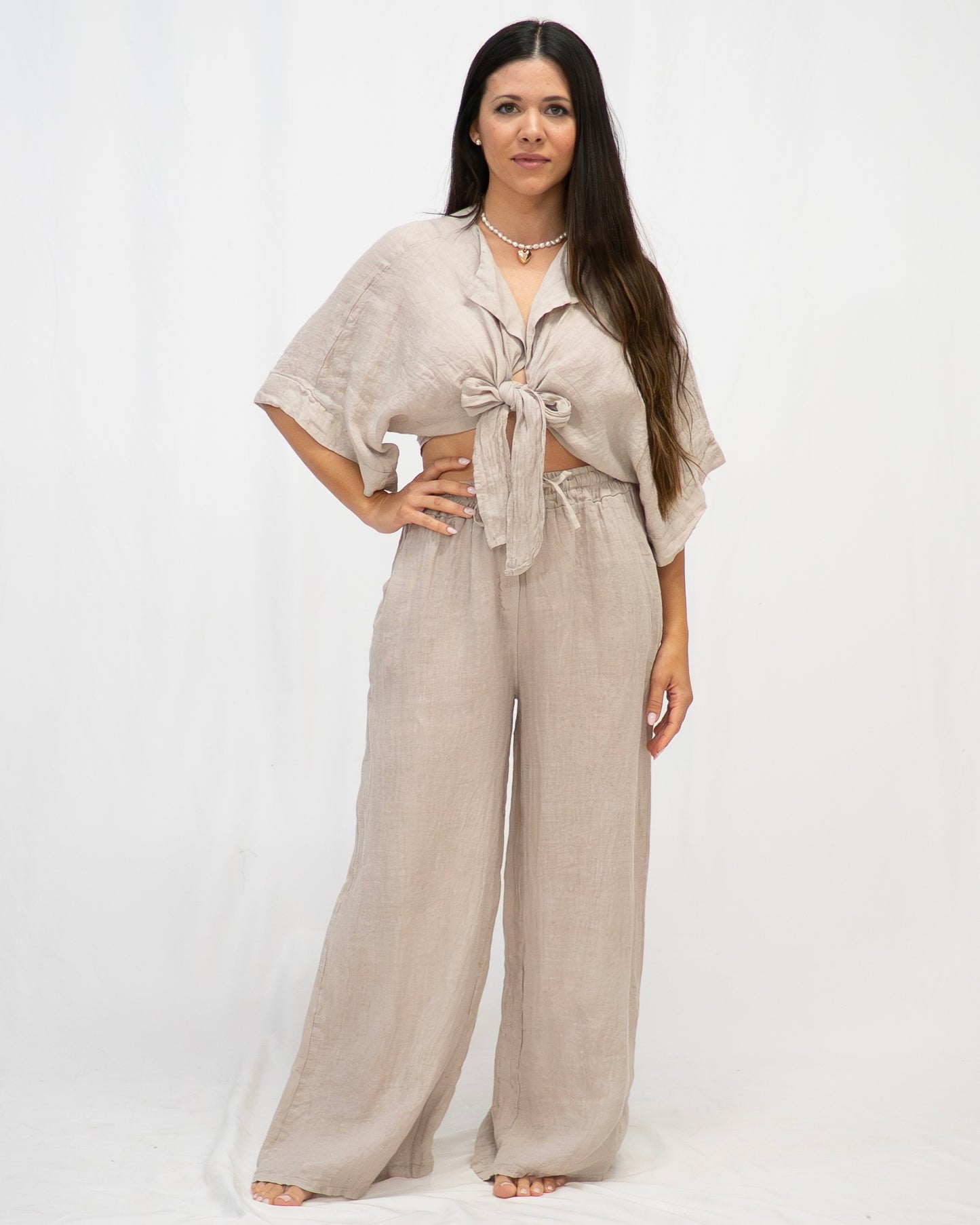 Natural Capri Pants