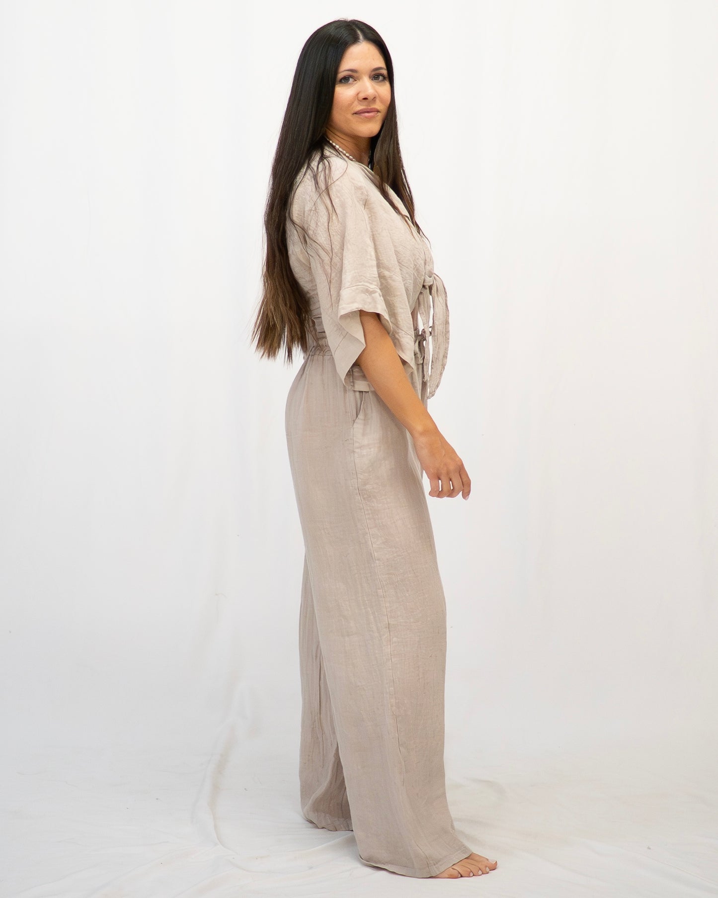 Natural Capri Pants