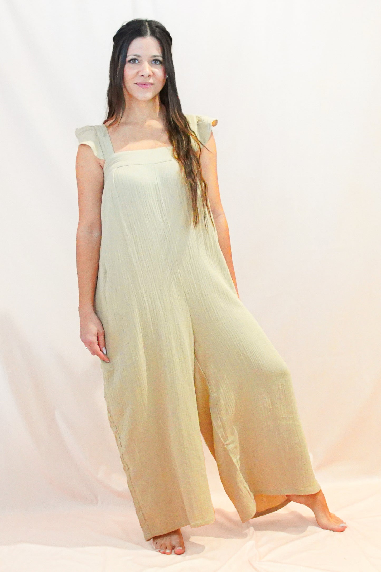 Mallorca Beige Jumpsuit