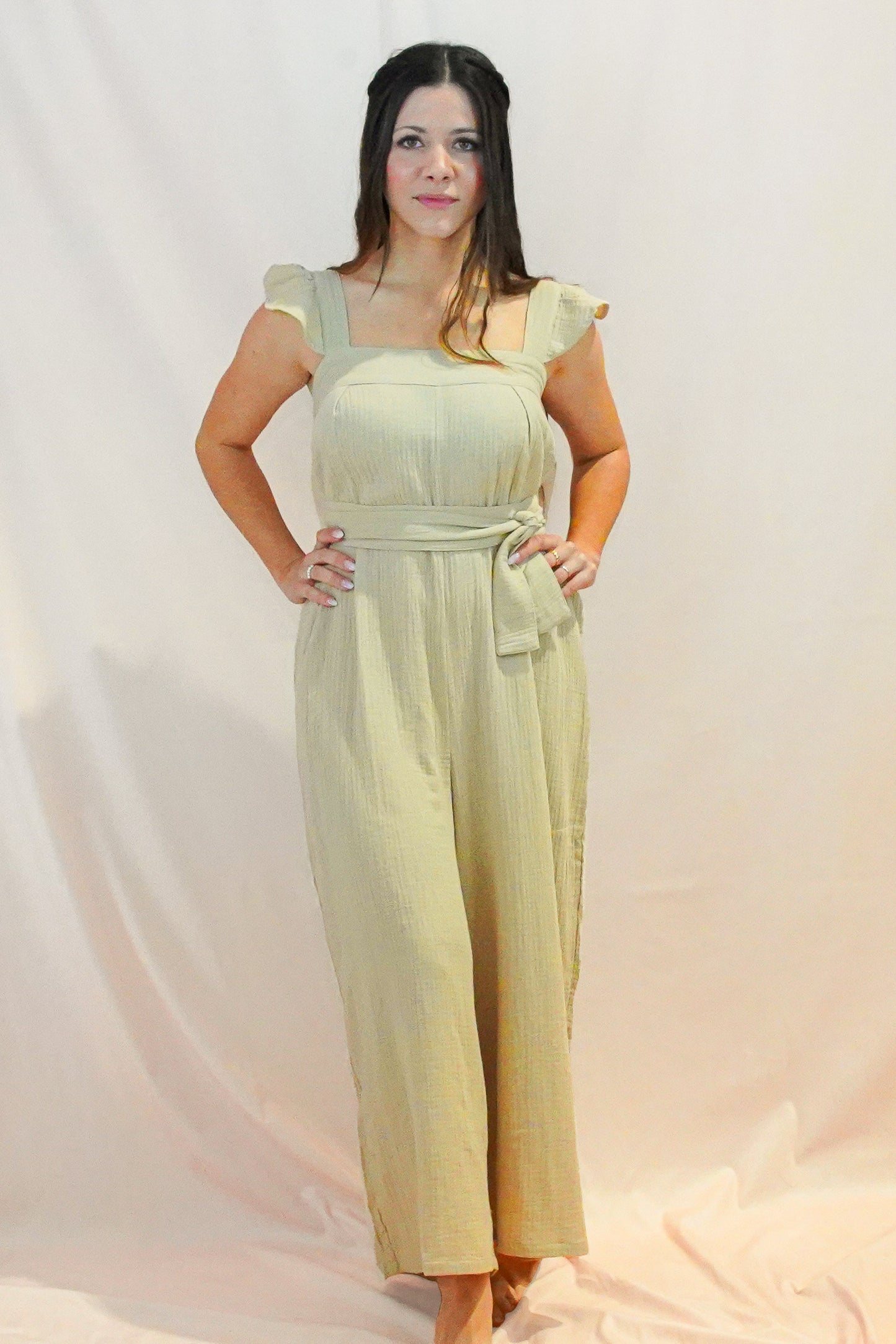 Mallorca Beige Jumpsuit