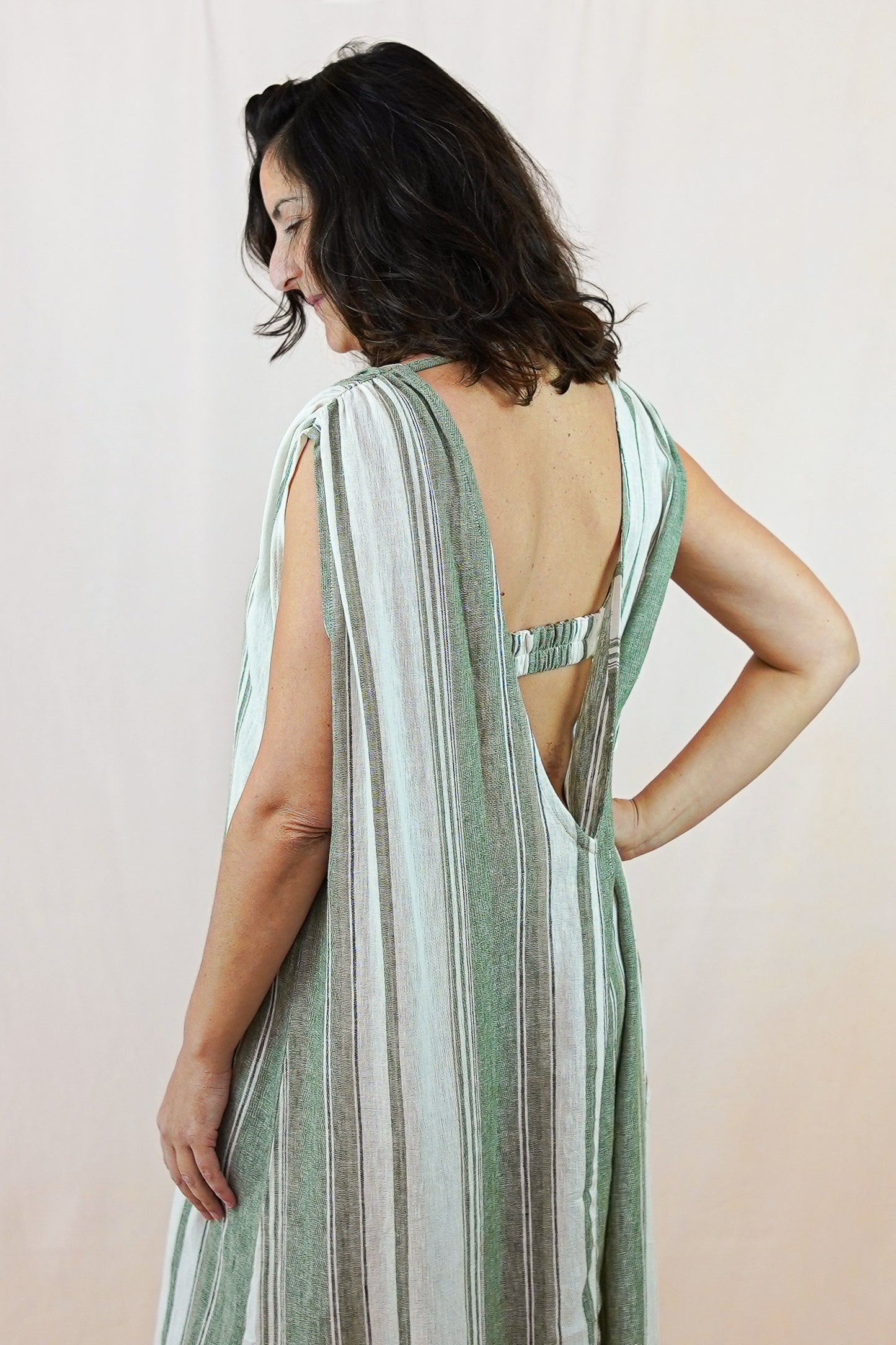 Olive Green Butterfly Kimono