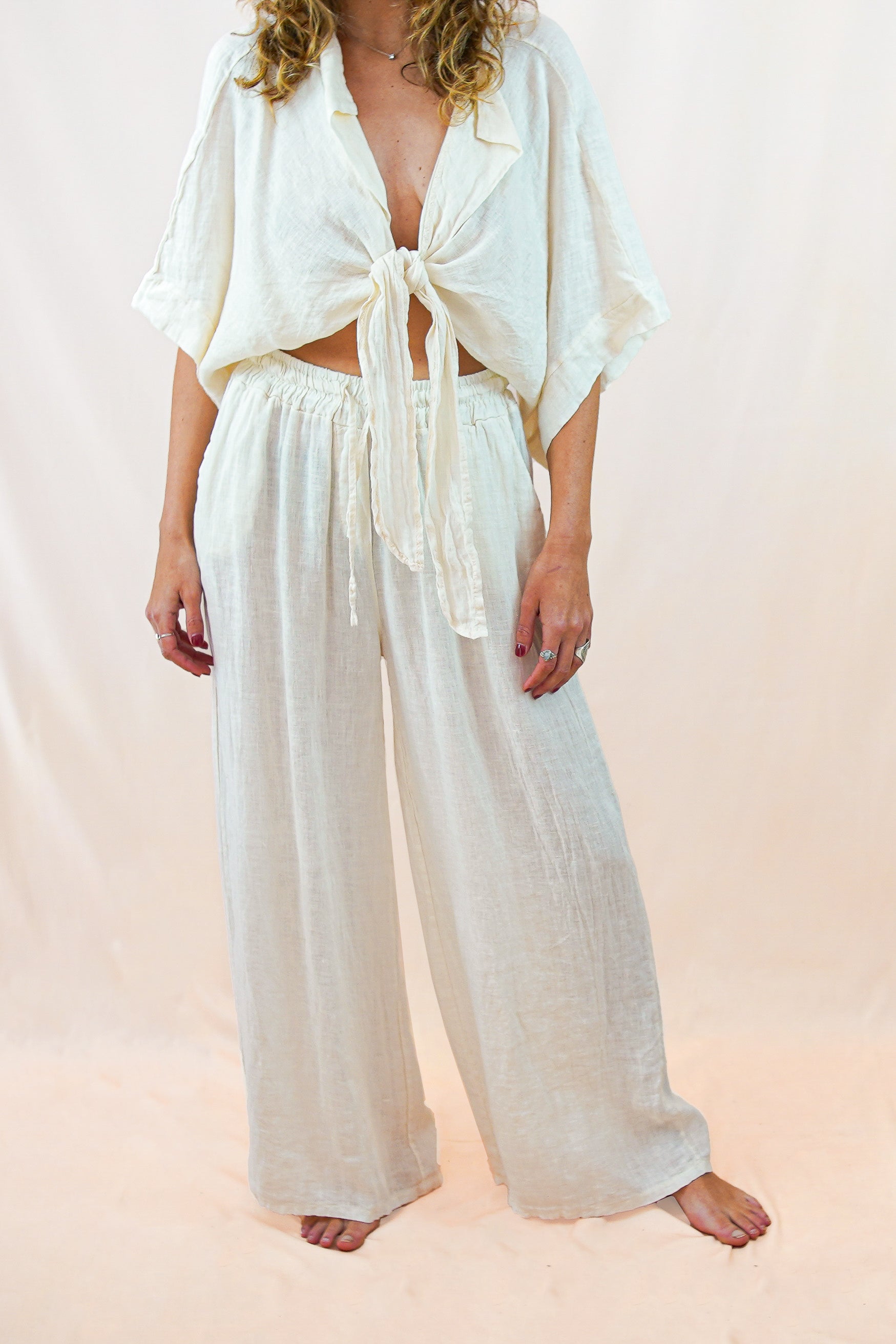 Pantalón Capri Vainilla